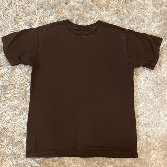 COPY - Kids Plain Brown Fruit of The Loom Tee - Picture 1 of 2